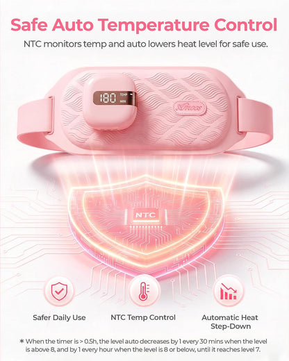 AMOOS Menstrual Heating Pad for Period Cramps Relief, Larger Heat Area for Women